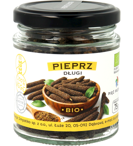 PIEPRZ DŁUGI BEZGLUTENOWY BIO 75 g - PIĘĆ PRZEMIAN-1 34856 