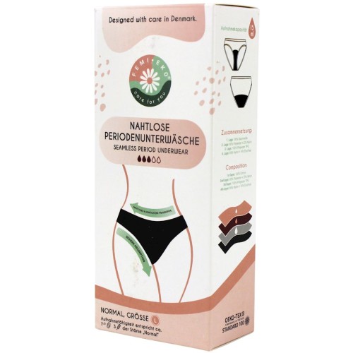 MAJTKI MENSTRUACYJNE BEZSZWOWE ROZMIAR L - FEMI.EKO-1 34882 