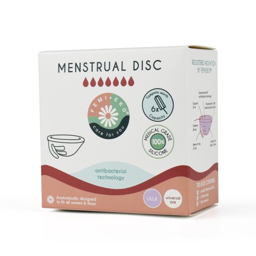 DYSK MENSTRUACYJNY UNIWERSALNY ANTYBAKTERYJNY FIOLETOWY - FEMI.EKO-1 34884 