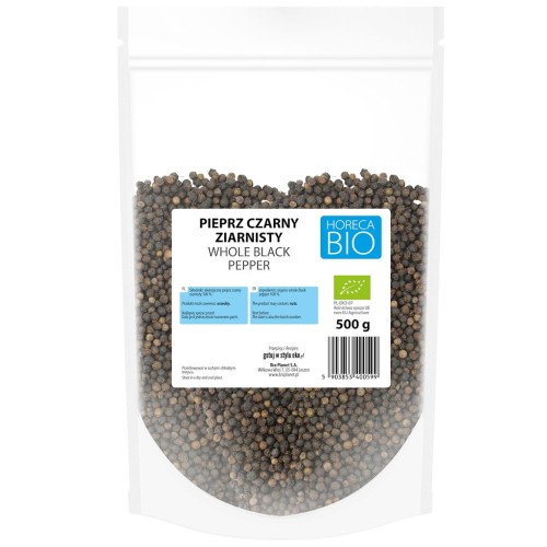 PIEPRZ CZARNY ZIARNISTY BIO 500 g - HORECA-1 34900 