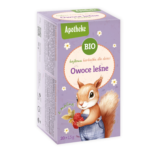 HERBATKA BAJKOWA DLA DZIECI - OWOCE LEŚNE Z MALINĄ BIO (20 x 1,5 g) 30 g - APOTHEKE-1 34980 