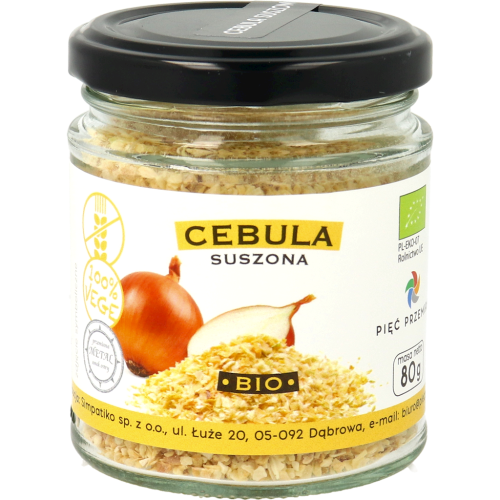 CEBULA SUSZONA BEZGLUTENOWA BIO 80 g - PIĘĆ PRZEMIAN-1 34984 