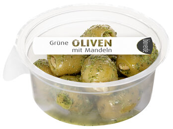 OLIWKI ZIELONE NADZIEWANE MIGDAŁAMI Z ZIOŁAMI BIO 80 g - BIO-VERDE-1 34996 