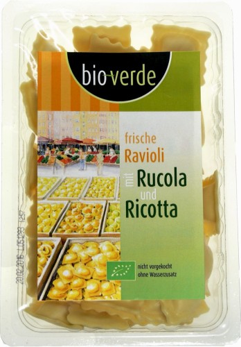 RAVIOLI ŚWIEŻE Z RUKOLĄ I RICOTTĄ BIO 250 g - BIO-VERDE-1 35004 