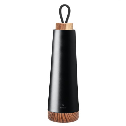 BUTELKA TERMICZNA Z SILIKONOWYM UCHWYTEM CZARNA 500 ml - CHIC-MIC-1 35008 