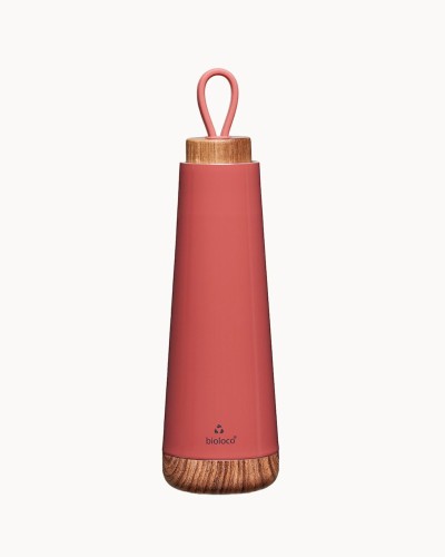 BUTELKA TERMICZNA Z SILIKONOWYM UCHWYTEM RUDA 500 ml - CHIC-MIC-1 35011 