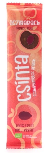 PRZEKĄSKA ROLL JABŁKO - BRZOSKWINIA BEZ DODATKU CUKRÓW BEZGLUTENOWA BIO 12 g - CSINTA-1 35037 