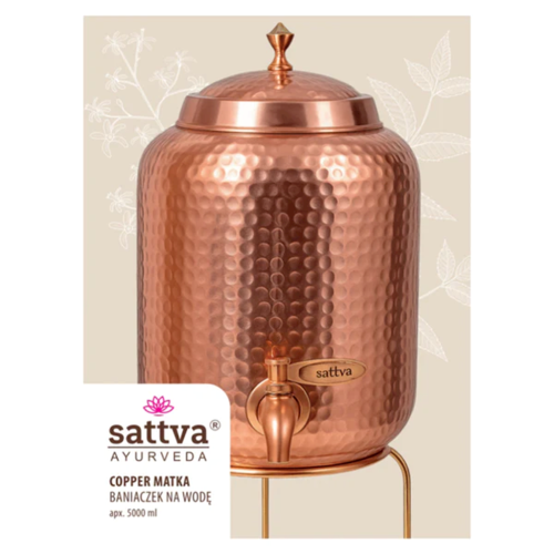 MIEDZIANY BANIACZEK NA WODĘ 5 L - SATTVA (AYURVEDA)-1 35053 