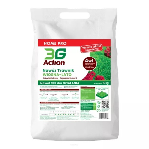 NAWÓZ DO TRAWNIKÓW WIOSNA - LATO ECO 10 kg - 3G ACTION-1 35055 