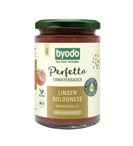 SOS POMIDOROWY BOLOŃSKI Z SOCZEWICĄ BEZ DODATKU CUKRÓW BIO 340 ml - BYODO