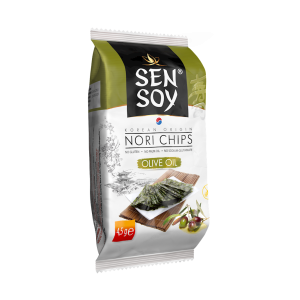 CHIPSY NORI Z OLIWĄ Z OLIWEK BEZGLUTENOWE 4,5 g - SEN SOY