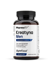 KREATYNA MEN BEZGLUTENOWA 125 KAPSUŁEK - PHARMOVIT (GYM FOOD)