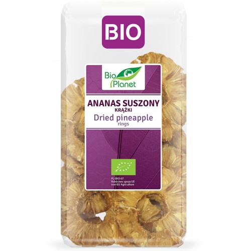 ANANAS SUSZONY KRĄŻKI BIO 300 g - BIO PLANET-1 35070 