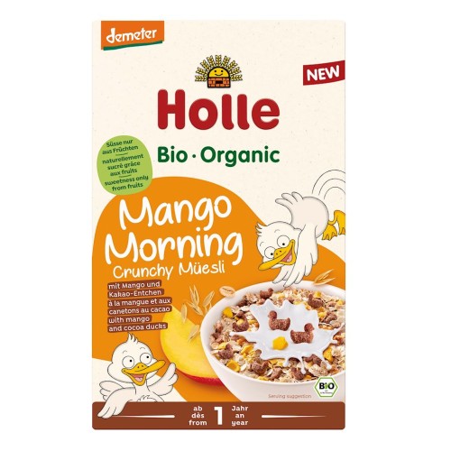 MUSLI Z MANGO BEZ DODATKU CUKRÓW OD 1 ROKU DEMETER BIO 200 g - HOLLE-1 35071 