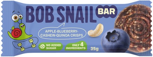 BATON JABŁKO - BORÓWKA - ORZECHY NERKOWCA BEZ DODATKU CUKRÓW 35 g - BOB SNAIL-1 35086 