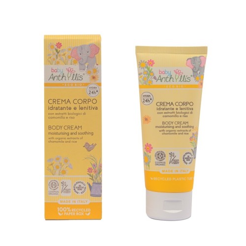 KREM NAWILŻAJĄCO - ŁAGODZĄCY DO CIAŁA DLA DZIECI Z RUMIANKIEM ECO 100 ml - BABY ANTHYLLIS-1 35104 