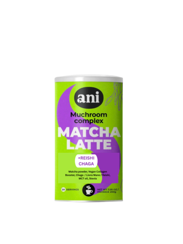 NAPÓJ MUSHROOM COMPLEX MATCHA LATTE 200 g - ANI-1 35114 
