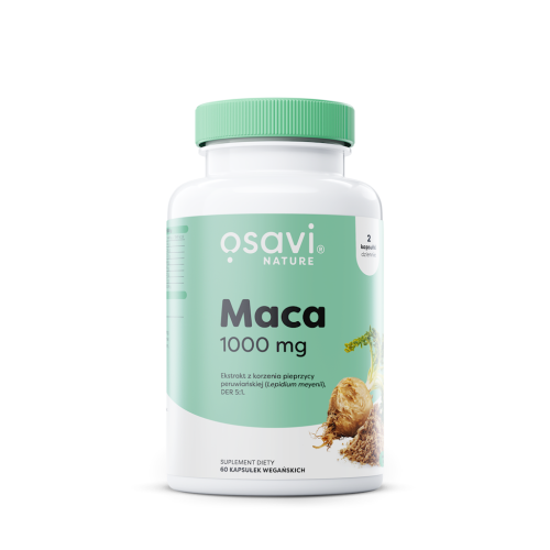 MACA EKSTRAKT (500 mg) BEZGLUTENOWA 60 KAPSUŁEK - OSAVI-1 35118 