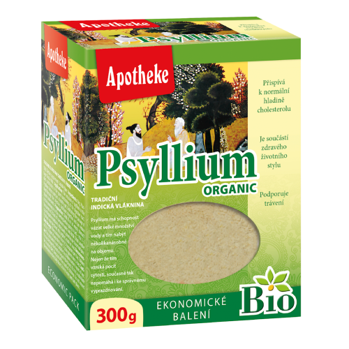 BŁONNIK (ŁUSKI BABKI JAJOWATEJ) BIO 300 g - APOTHEKE-1 35122 