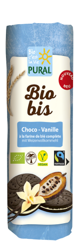 CIASTKA MARKIZY KAKAOWE Z KREMEM WANILIOWYM FAIR TRADE BIO 320 g - PURAL (BIO BIS)-1 35135 