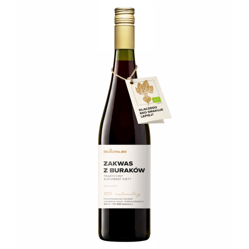 ZAKWAS Z BURAKÓW TRADYCYJNY SUPLEMENT DIETY BIO 750 ml - DELIKATNA-1 35136 