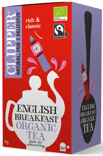 HERBATA CZARNA ENGLISH BREAKFAST FAIR TRADE BIO (20 x 2,2 g) 44 g - CLIPPER-1 35160 