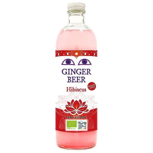 PIWO IMBIROWE O SMAKU HIBISKUSA BEZALKOHOLOWE FAIR FOR LIFE BIO 750 ml - KARMA KOMBUCHA-1 35163 