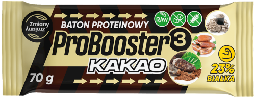 BATON PROTEINOWY KAKAOWY PROBOOSTER BEZGLUTENOWY 70 g - ZMIANY ZMIANY-1 35180 