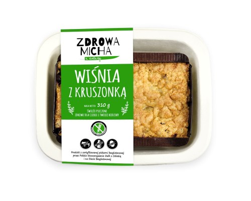 CIASTO KRUCHE Z WIŚNIAMI BEZGLUTENOWE 240 g - ZDROWA MICHA (NA ZAMÓWIENIE)-1 35191 
