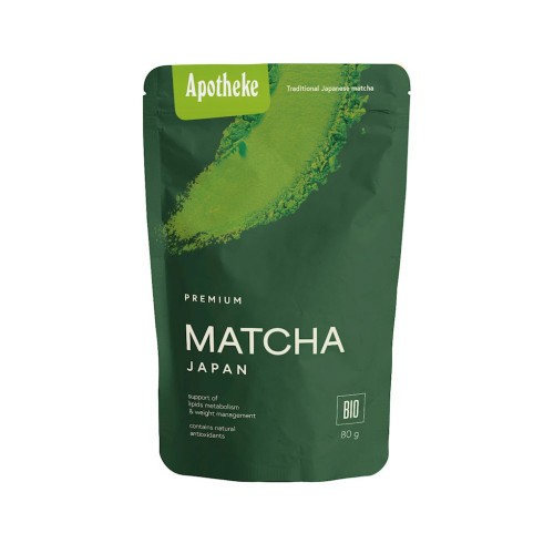 HERBATA ZIELONA MATCHA JAPOŃSKA BIO 80 g - APOTHEKE-1 35205 