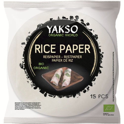PAPIER RYŻOWY BEZGLUTENOWY BIO (15 szt.) 150 g - YAKSO-1 35234 