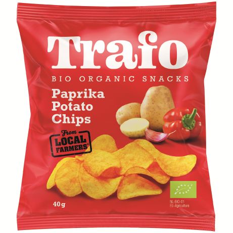 CHIPSY ZIEMNIACZANE PAPRYKOWE BIO 40 g - TRAFO-1 35236 