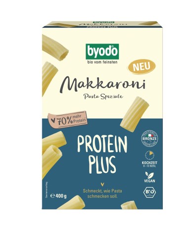 MAKARON PROTEINOWY (SEMOLINOWY Z DYNIĄ) RURKA MAKKARONI BIO 400 g - BYODO-1 35245 
