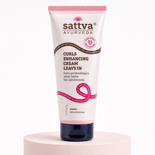 KREM PODKREŚLAJĄCY SKRĘT LOKÓW BEZ SPŁUKIWANIA 200 ml - SATTVA (AYURVEDA)-1 35251 
