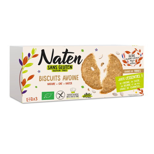 CIASTKA OWSIANE BEZGLUTENOWE BIO 130 g - NATEN-1 35259 