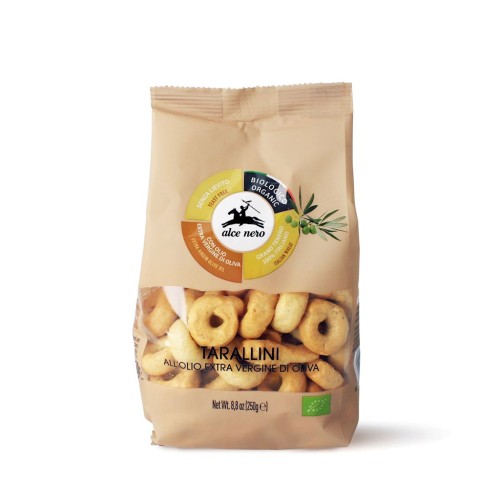 TARALLINI Z OLIWĄ Z OLIWEK EXTRA VIRGIN BIO 250 g - ALCE NERO-1 35271 