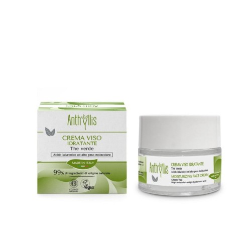 KREM DO TWARZY NAWILŻAJĄCY Z ZIELONĄ HERBATĄ I KWASEM HIALURONOWYM ECO 50 ml - ANTHYLLIS-1 35278 