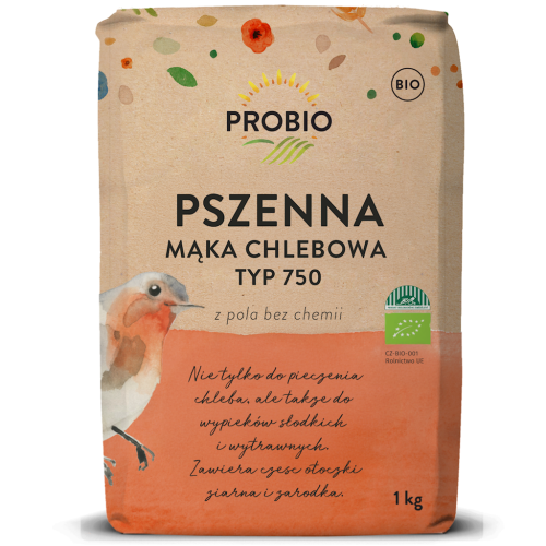 MĄKA PSZENNA CHLEBOWA TYP 750 BIO 1 kg - PROBIO-1 35298 