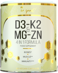 WITAMINA K2 + D3 + MAGNEZ + CYNK 60 KAPSUŁEK - SO GOOD!