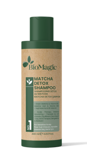 SZAMPON DO WRAŻLIWEJ SKÓRY GŁOWY DETOX Z MATCHĄ 400 ml - BIOMAGIC-1 35321 