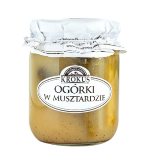 OGÓRKI KONSERWOWE W MUSZTARDZIE 500 g (250 g) - KROKUS