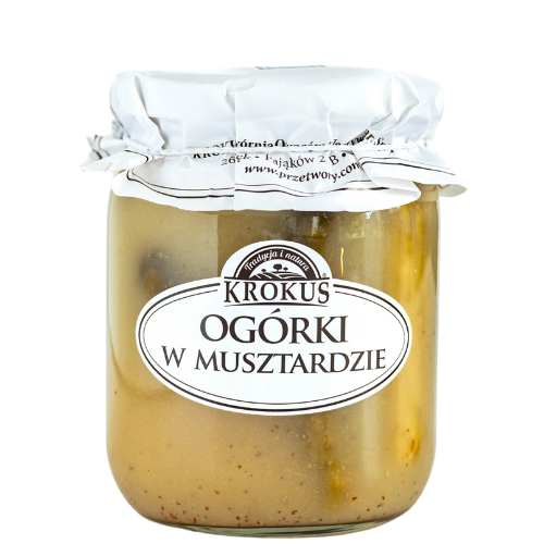 OGÓRKI KONSERWOWE W MUSZTARDZIE 500 g (250 g) - KROKUS-1 35323 