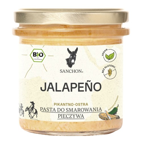 PASTA KANAPKOWA PAPRYKA JALAPENO BEZGLUTENOWA BIO 135 g -  SANCHON-1 35326 