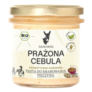 PASTA KANAPKOWA PRAŻONA CEBULA BEZGLUTENOWA BIO 135 g -  SANCHON