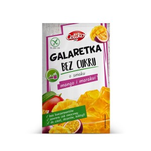 GALARETKA BEZ CUKRU O SMAKU MANGO - MARAKUJA BEZGLUTENOWA 14 g - CELIKO