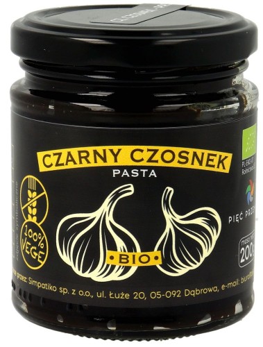 PASTA Z CZARNEGO CZOSNKU BEZGLUTENOWA BIO 200 g - PIĘĆ PRZEMIAN-1 35334 