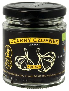 CZARNY CZOSNEK BEZGLUTENOWY BIO 100 g - PIĘĆ PRZEMIAN