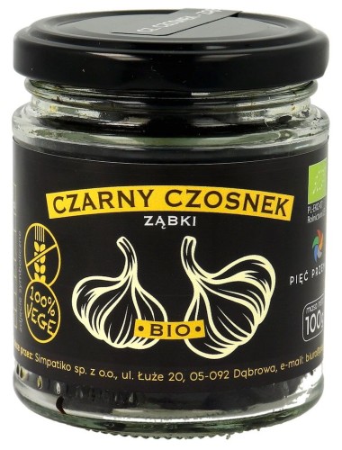 CZARNY CZOSNEK BEZGLUTENOWY BIO 100 g - PIĘĆ PRZEMIAN-1 35335 