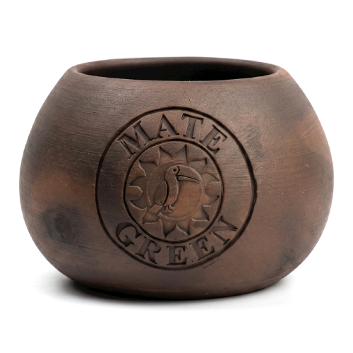 MATERO Z CERAMIKI MLEKOWANEJ HAND MADE - YERBA MATE GREEN-1 35378 