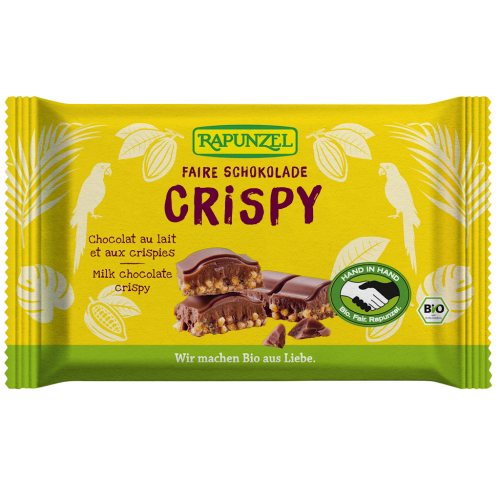 CZEKOLADA MLECZNA Z CHRUPKAMI ZBOŻOWYMI BIO 100 g - RAPUNZEL-1 35388 